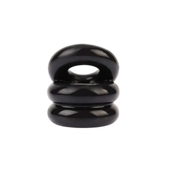 Chisa Dual Pleasure Plus Ring - Black