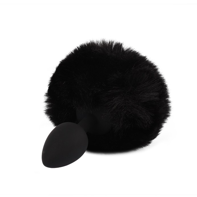 Chisa Bunny Tail Butt Plug - Black