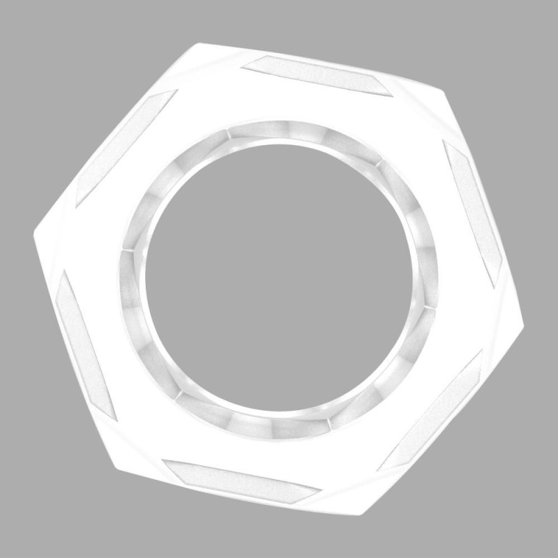 Chisa Nust Bolts Cock Ring - Clear