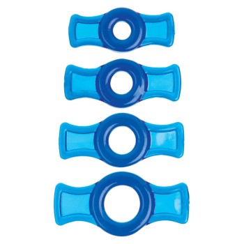 Doc Johnson TitanMen Cock Ring Set - Blue