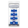 Doc Johnson TitanMen Cock Ring Set - Blue
