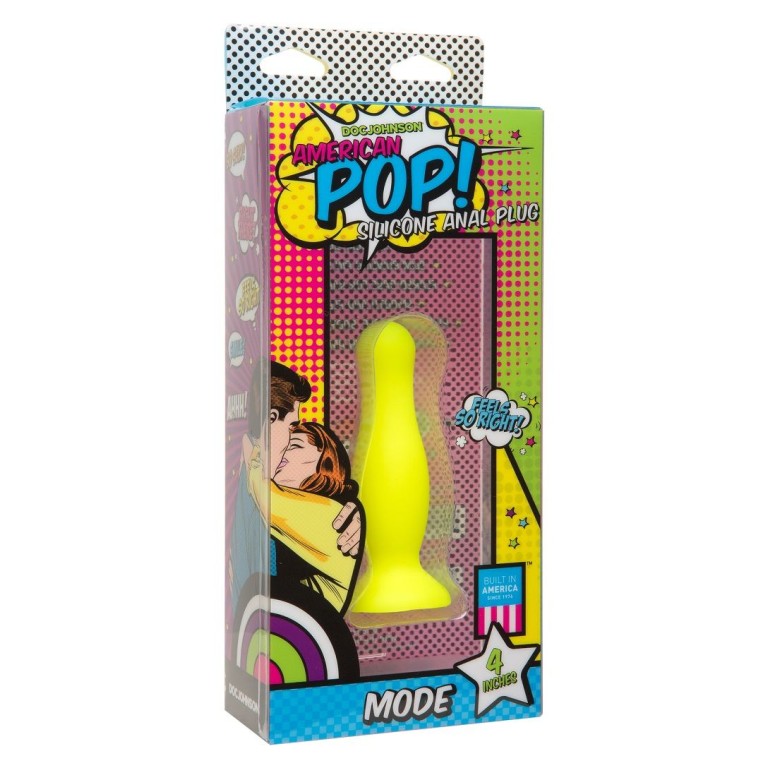 Doc Johnson 4" Mode Anal Plug - Yellow