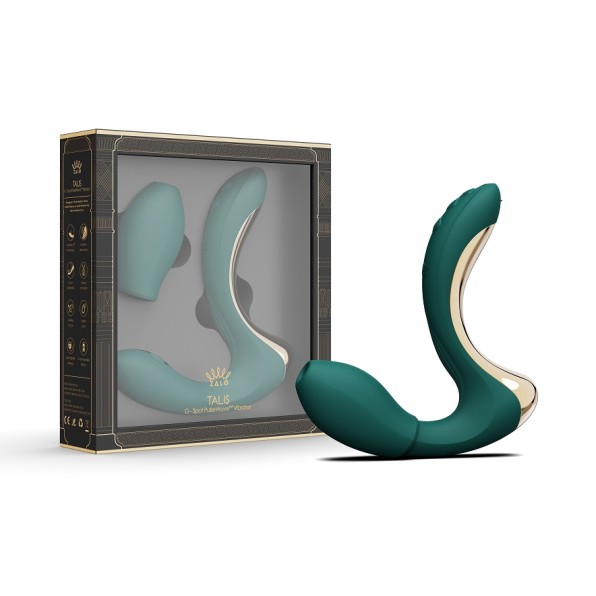 Zalo Talis G-Spot PulseWave Vibrator - Turquoise Green