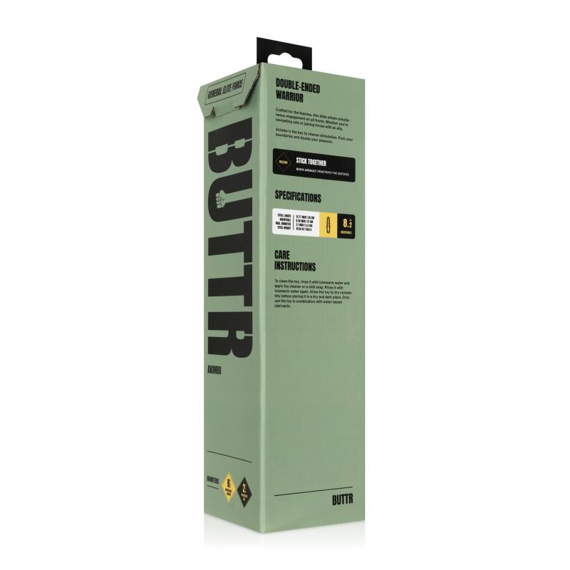 BUTTR Akimbo Double Dildo - Black