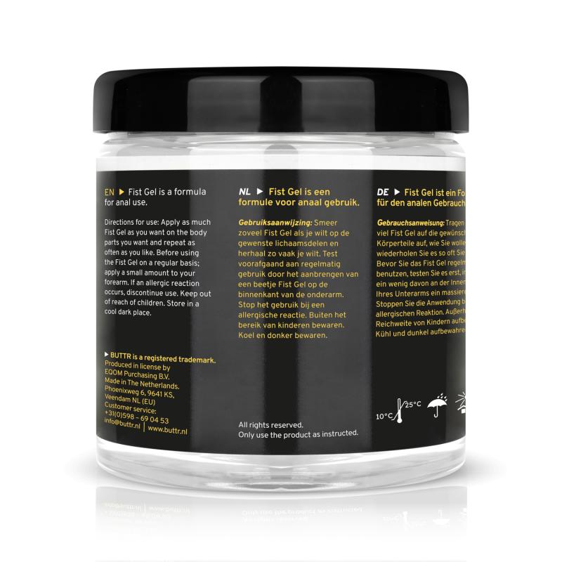 BUTTR No Sticky Fisting Gel - 500ml