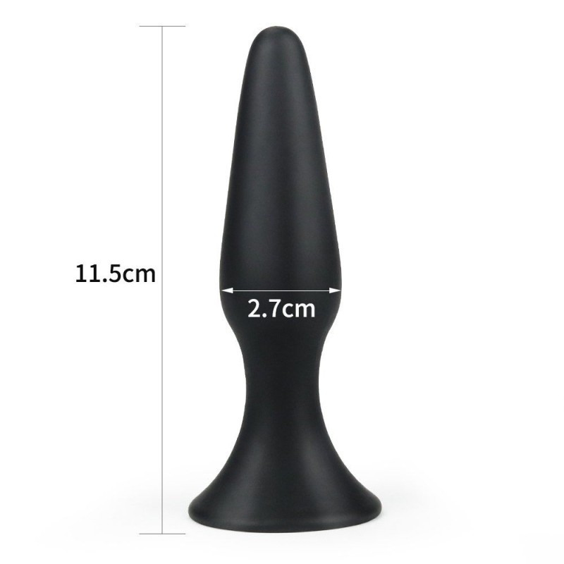 Lovetoy Lure Me Silicone Anal Plug S - Black