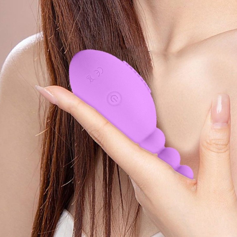 FAAK Olive Whip Vibro Plug - Purple