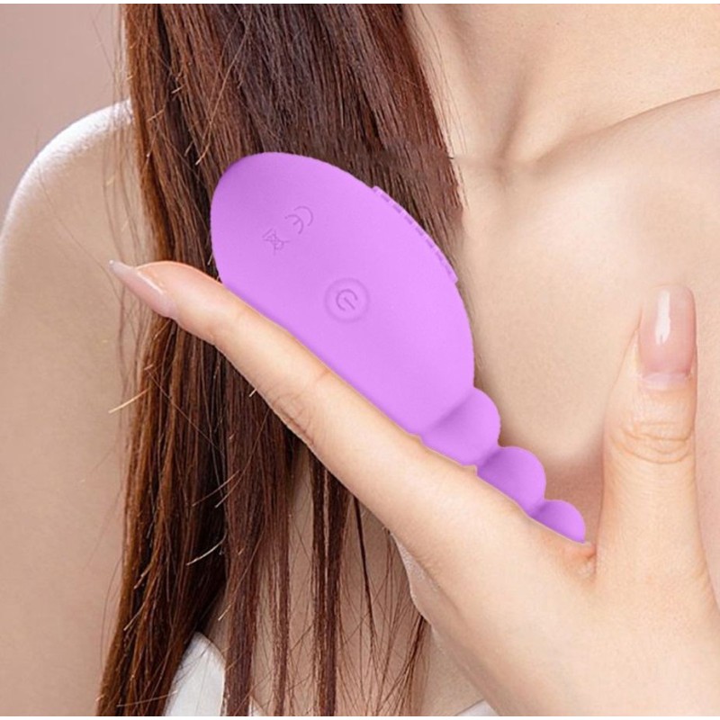 FAAK Olive Whip Vibro Plug - Purple