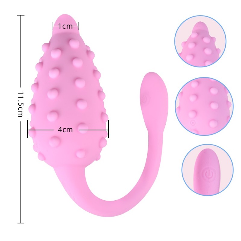 FAAK Steel Toothed Wolf Vibro Plug - Pink