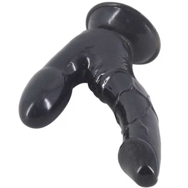 FAAK Dildo w Butt Plug - Black