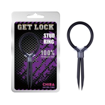 Chisa Stud Ring - Black