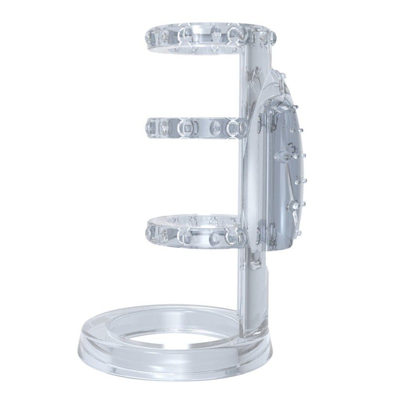 Chisa Vibrating Cock Cage - Clear