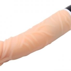 Chisa Vibrating Thick Realistic Dildo - Black