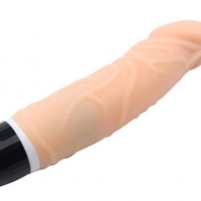 Chisa Vibrating Thick Realistic Dildo - Black