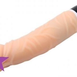 Chisa Vibrating Thick Realistic Dildo - Black