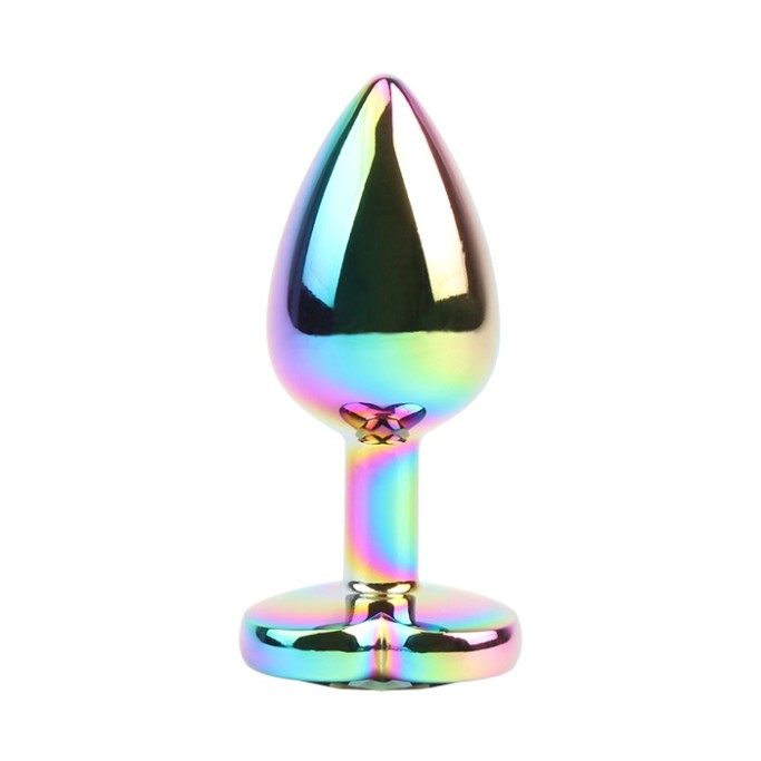 Chisa Heart Butt Plug - Rainbow