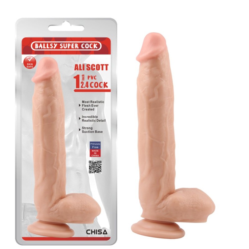 Chisa Ali Scott 12.4" Dildo - Flesh