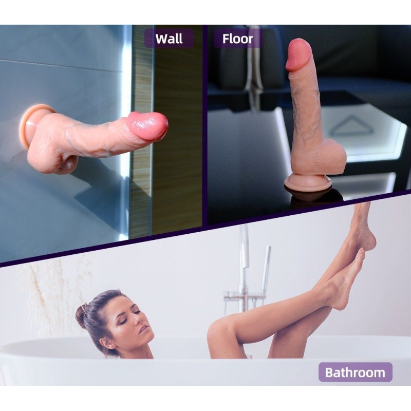 Drywell Realistic Cock 18cm - Flesh