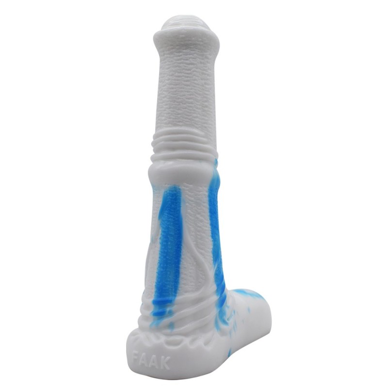 FAAK Horse Dildo - White/Blue