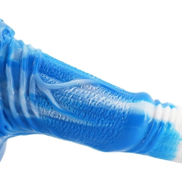 FAAK Horse Dildo - White/Blue