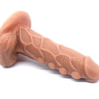 FAAK Bumpy Dual Layer Dildo - Skin