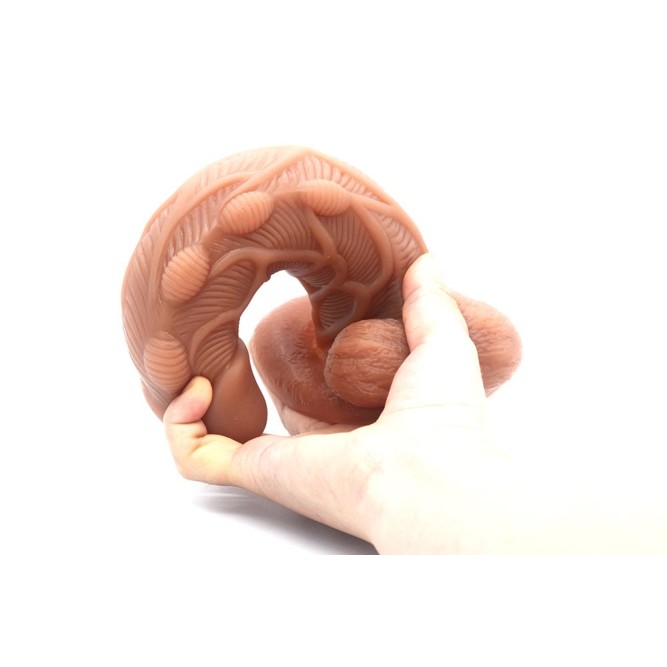 FAAK Bumpy Dual Layer Dildo - Skin