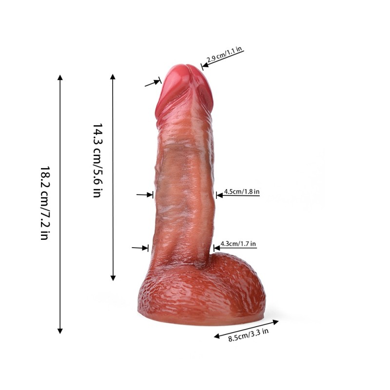 FAAK Ramses Realistic Dildo - Black