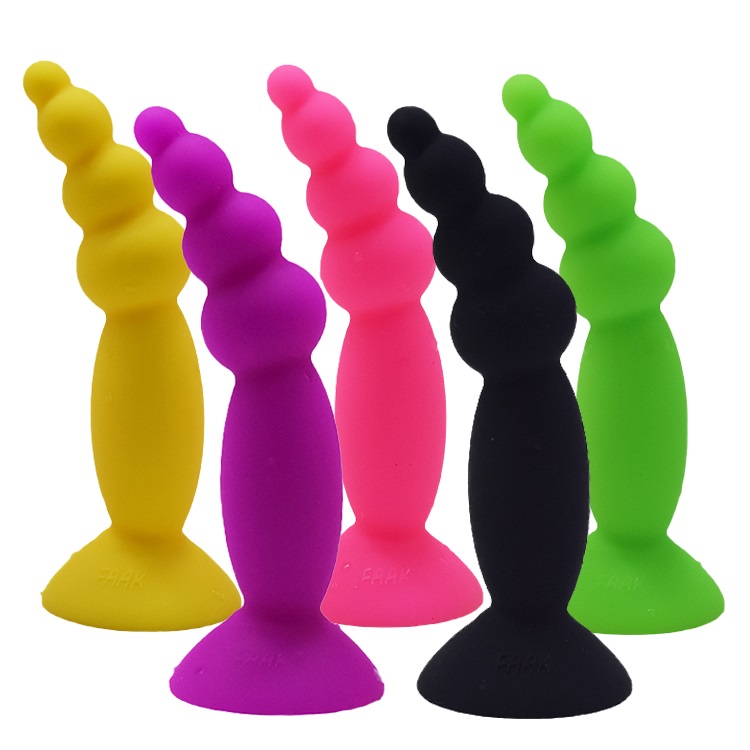 FAAK Silicone Mini Anal Beads - Black