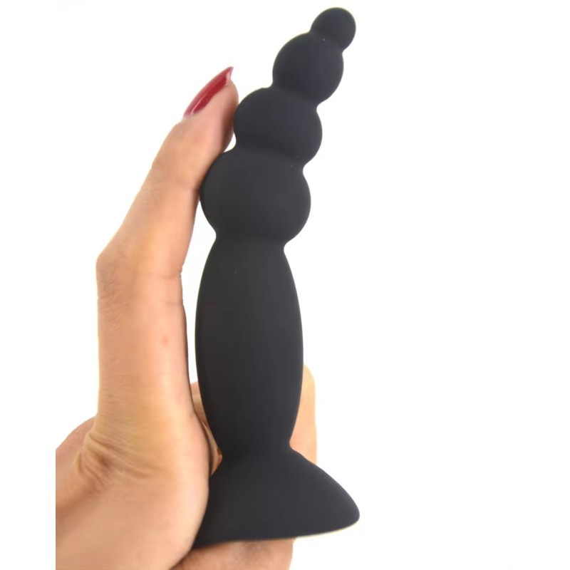 FAAK Silicone Mini Anal Beads - Black