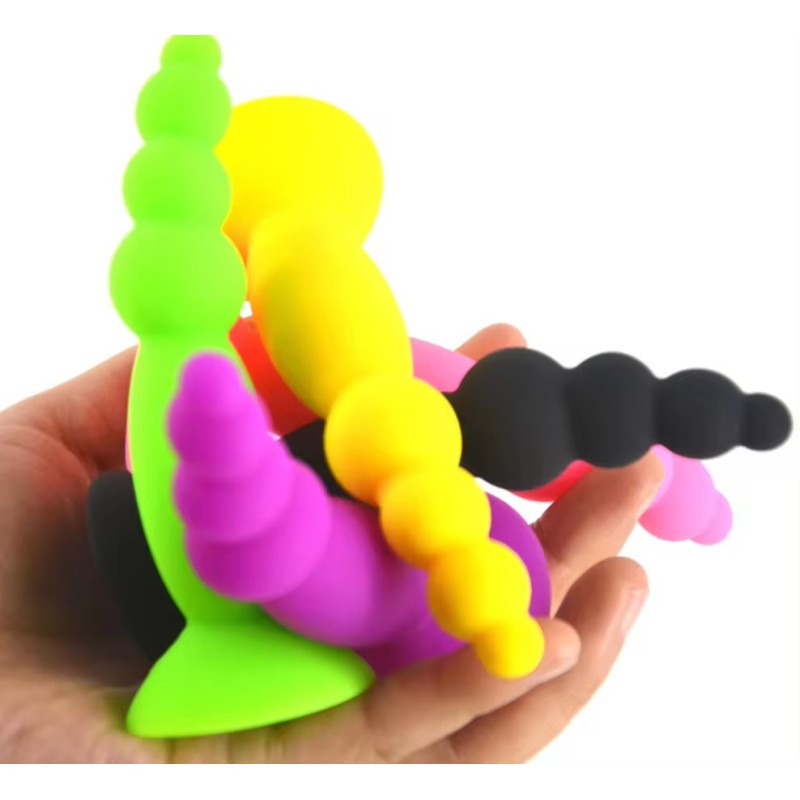 FAAK Silicone Mini Anal Beads - Purple