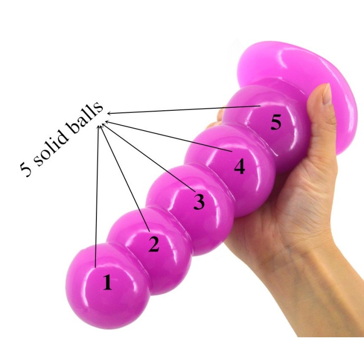 FAAK Beads Anal Plug - Purple