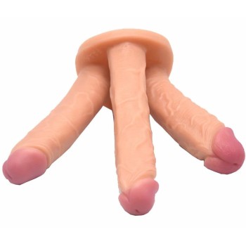 FAAK Three Heads Dildo - Skin