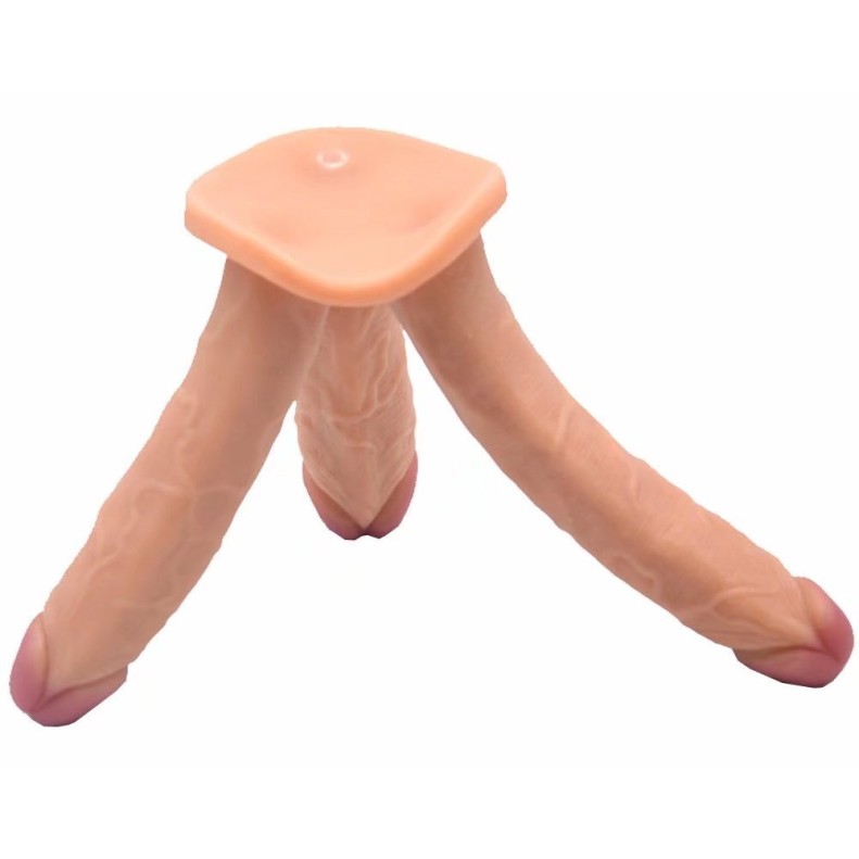 FAAK Three Heads Dildo - Skin