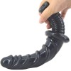 FAAK Spiral Anal Dildo w Handle - Black
