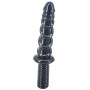 FAAK Spiral Anal Dildo w Handle - Black