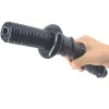 FAAK Spiral Anal Dildo w Handle - Black