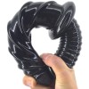FAAK Spiral Anal Dildo w Handle - Black