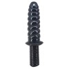 FAAK Spiral Anal Plug w Handle - Black