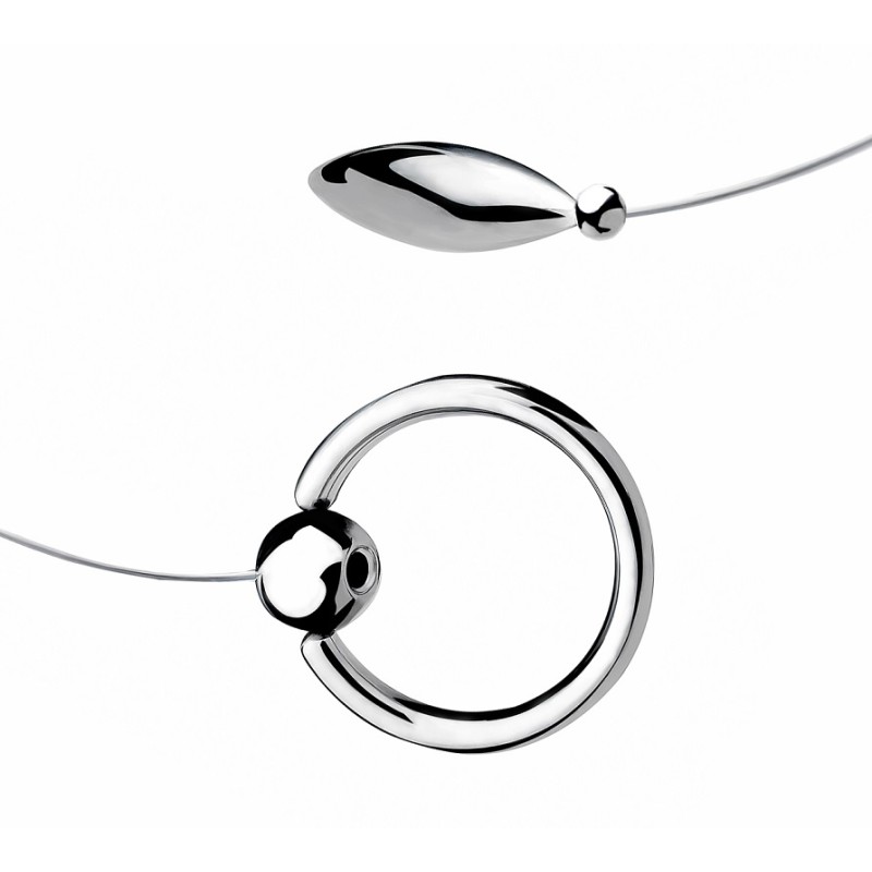 FAAK Steel Anal Plug w Cock Ring L