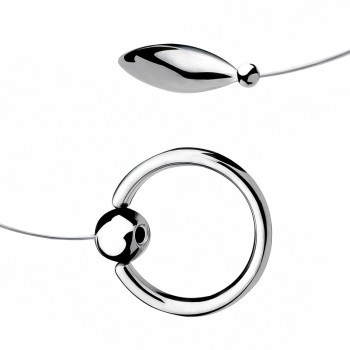 FAAK Steel Anal Plug w Cock Ring M