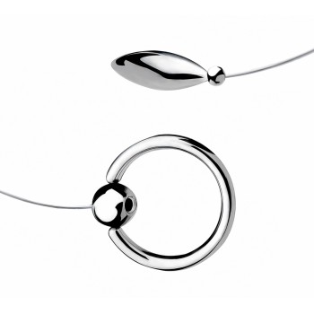 FAAK Steel Anal Plug w Cock Ring M