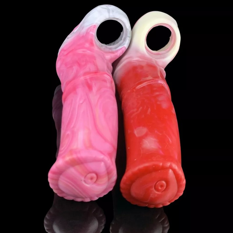 FAAK Big Dog Cock Sleeve - Hellfire