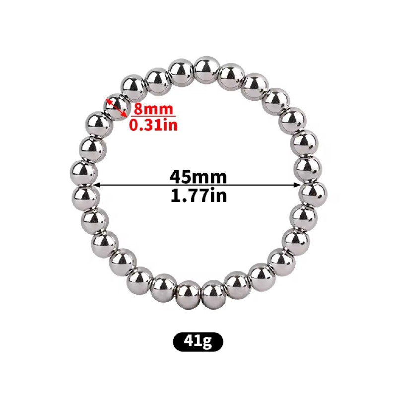 FAAK Metal Cock Ring 45mm - Silver