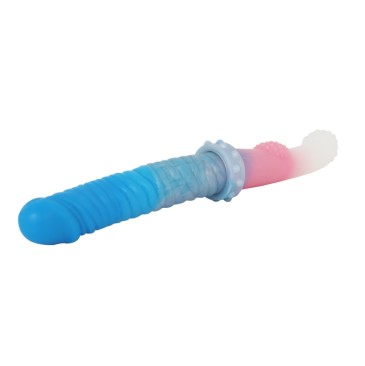 FAAK Convex Glans Double Dildo - Macaron