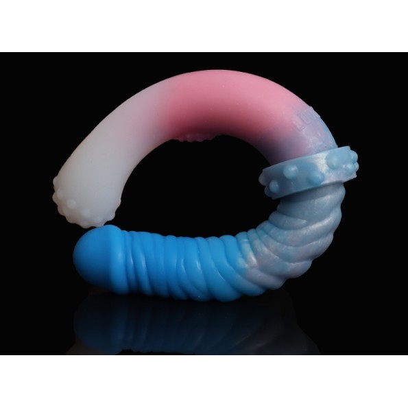 FAAK Convex Glans Double Dildo - Macaron