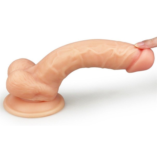 Lovetoy 8" The Ultra Soft Dude Long - Flesh