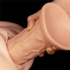 Lovetoy 9.5" Realistic Curved Dildo - Flesh