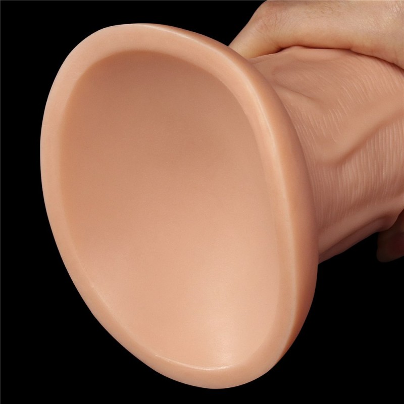 Lovetoy 9.5" Realistic Curved Dildo - Flesh