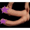 Lovetoy 12" Mega Double Dildo - Flesh