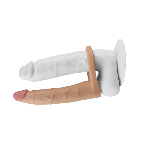 Lovetoy 7" Ultra Soft Double Dildo - Flesh